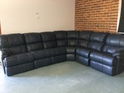 Lounge navy seats 6-8 leather